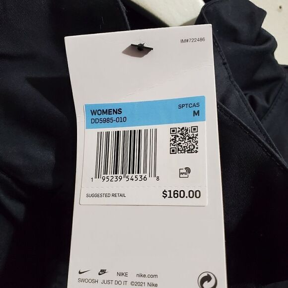 Nike Womens Sz M Sportswear Essentials M65 Jacket Over Size Black DD5985-010 NWT - Picture 12 of 13